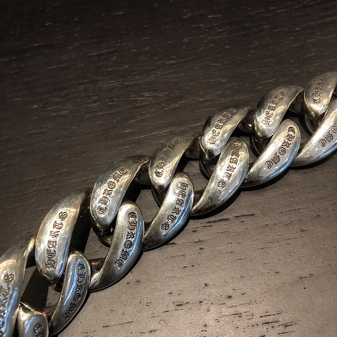 Chrome Hearts シルバー十字架太めブレスレット - 画像 (6)