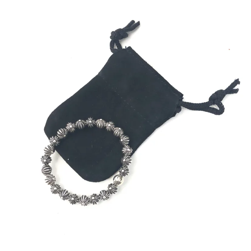 Chrome Hearts 鸢尾花全银手串 シルバー - 画像 (3)