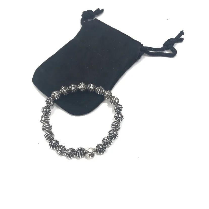 Chrome Hearts 鸢尾花全银手串 シルバー - 画像 (4)