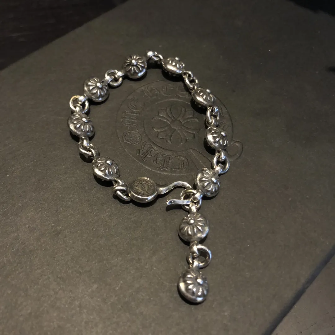 Chrome Hearts シルバー クロスボールブレスレット - 画像 (6)