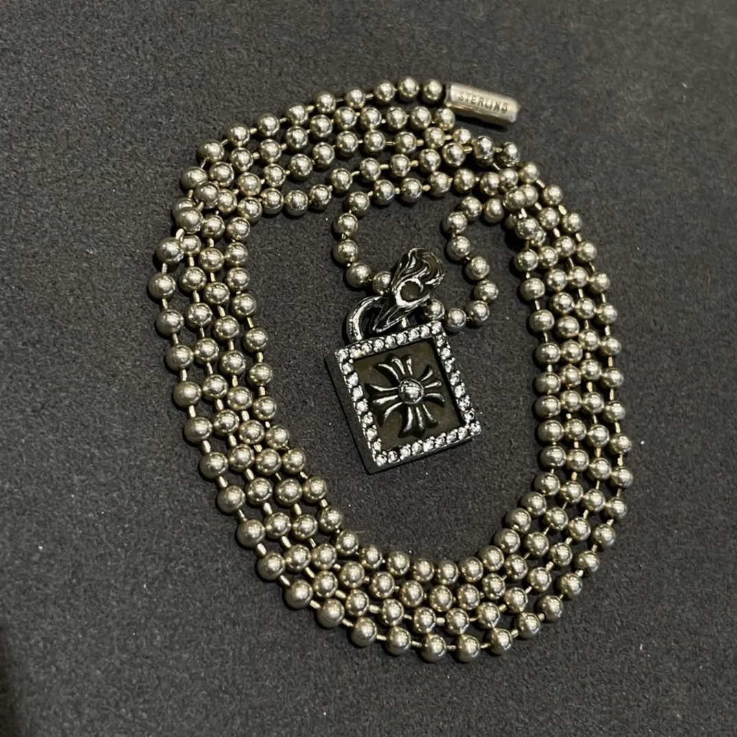 Chrome Hearts クロスフルーツ小方牌ネックレス シルバー - 画像 (4)