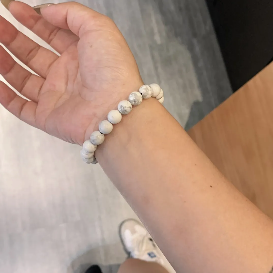 Chrome Hearts ホワイトアゲートビーズブレスレット - 画像 (7)