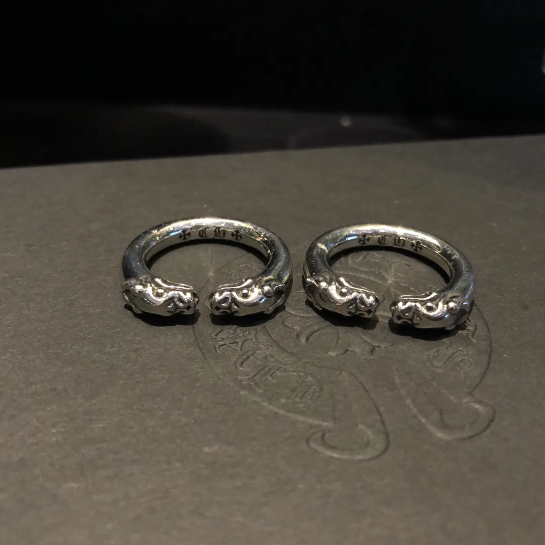 Chrome Hearts シルバー ダブルドラゴンリング - 画像 (8)