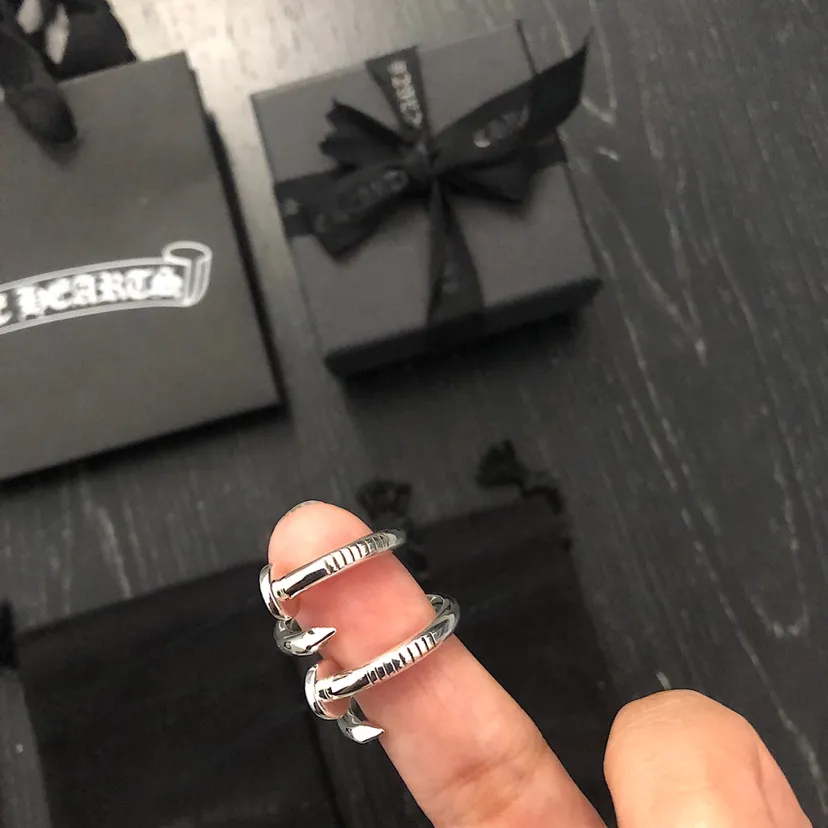 Chrome Hearts シルバー平頭釘リング - 画像 (6)