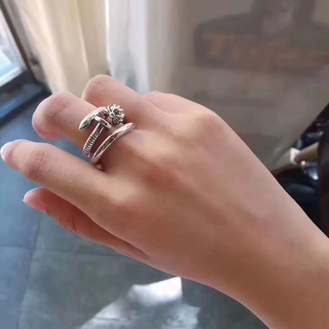 Chrome Hearts シルバー平頭釘リング - 画像 (8)