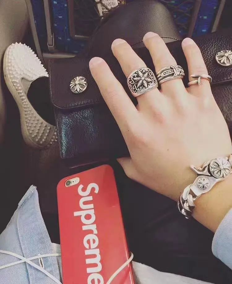 Chrome Hearts シルバー平頭釘リング - 画像 (9)