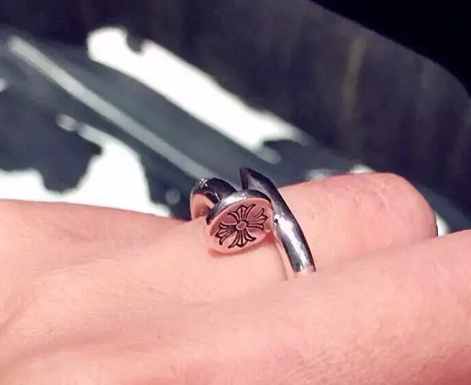 Chrome Hearts シルバー平頭釘リング - 画像 (10)