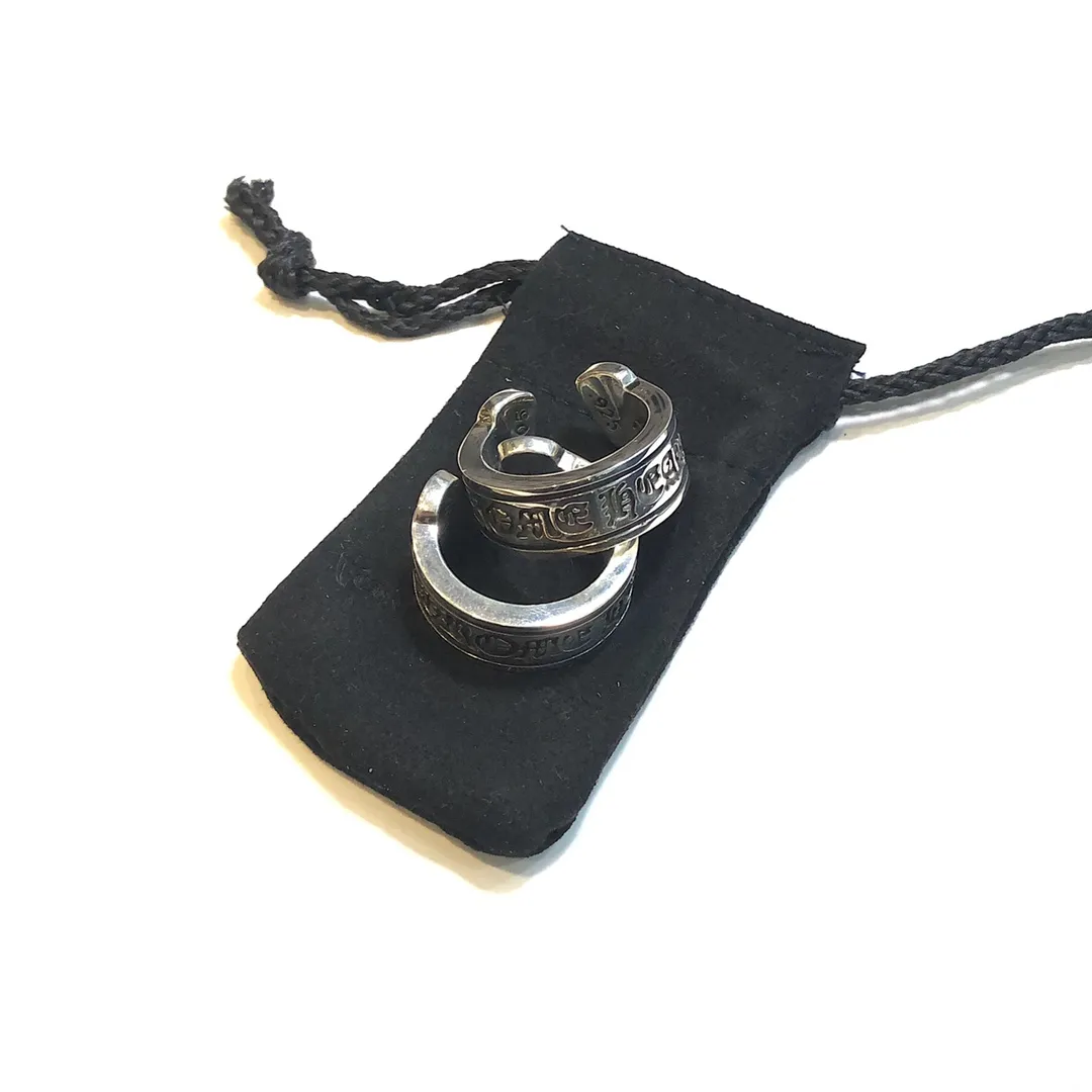 Chrome Hearts シルバー光面巻軸リング