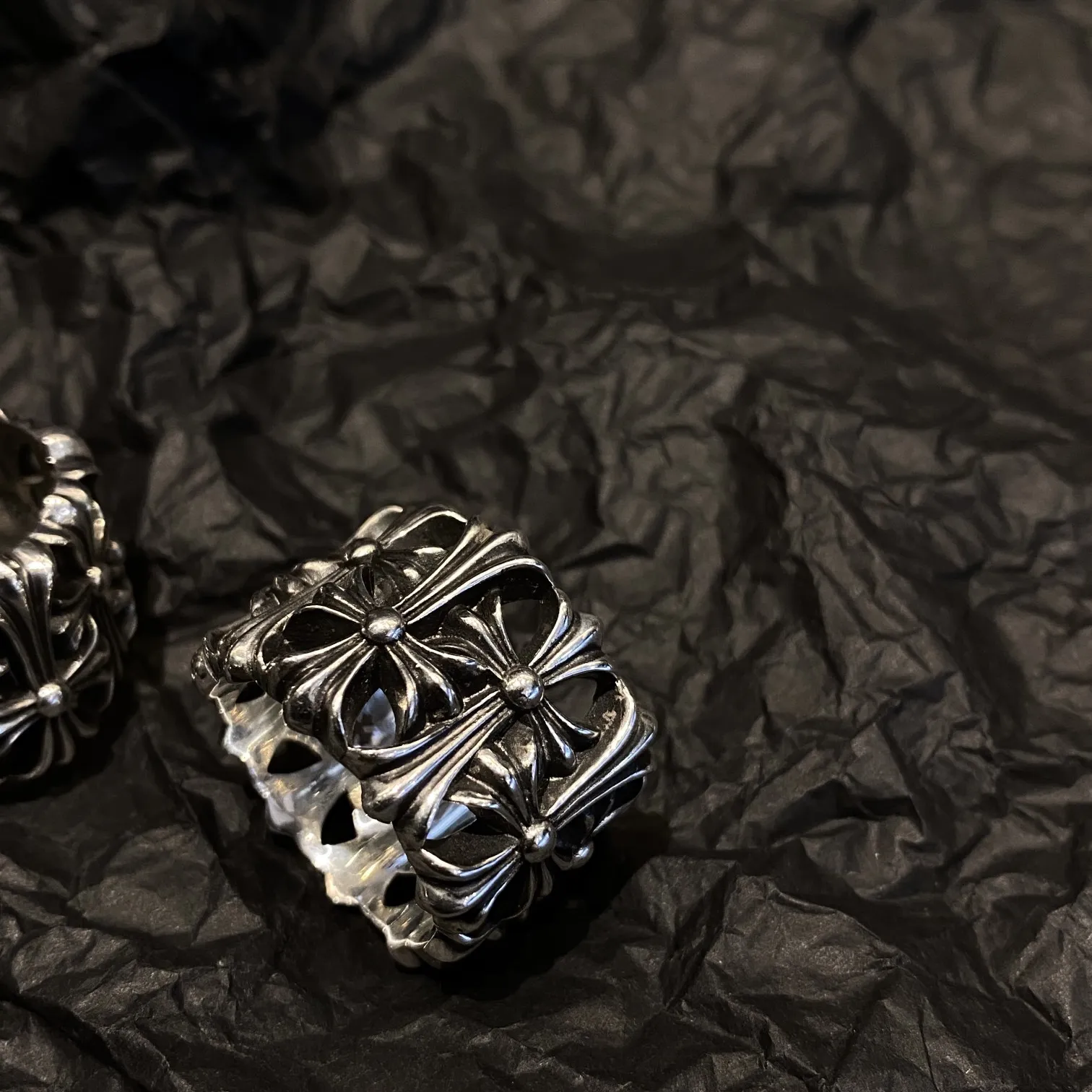 Chrome Hearts シルバー墓十字リング - 画像 (8)