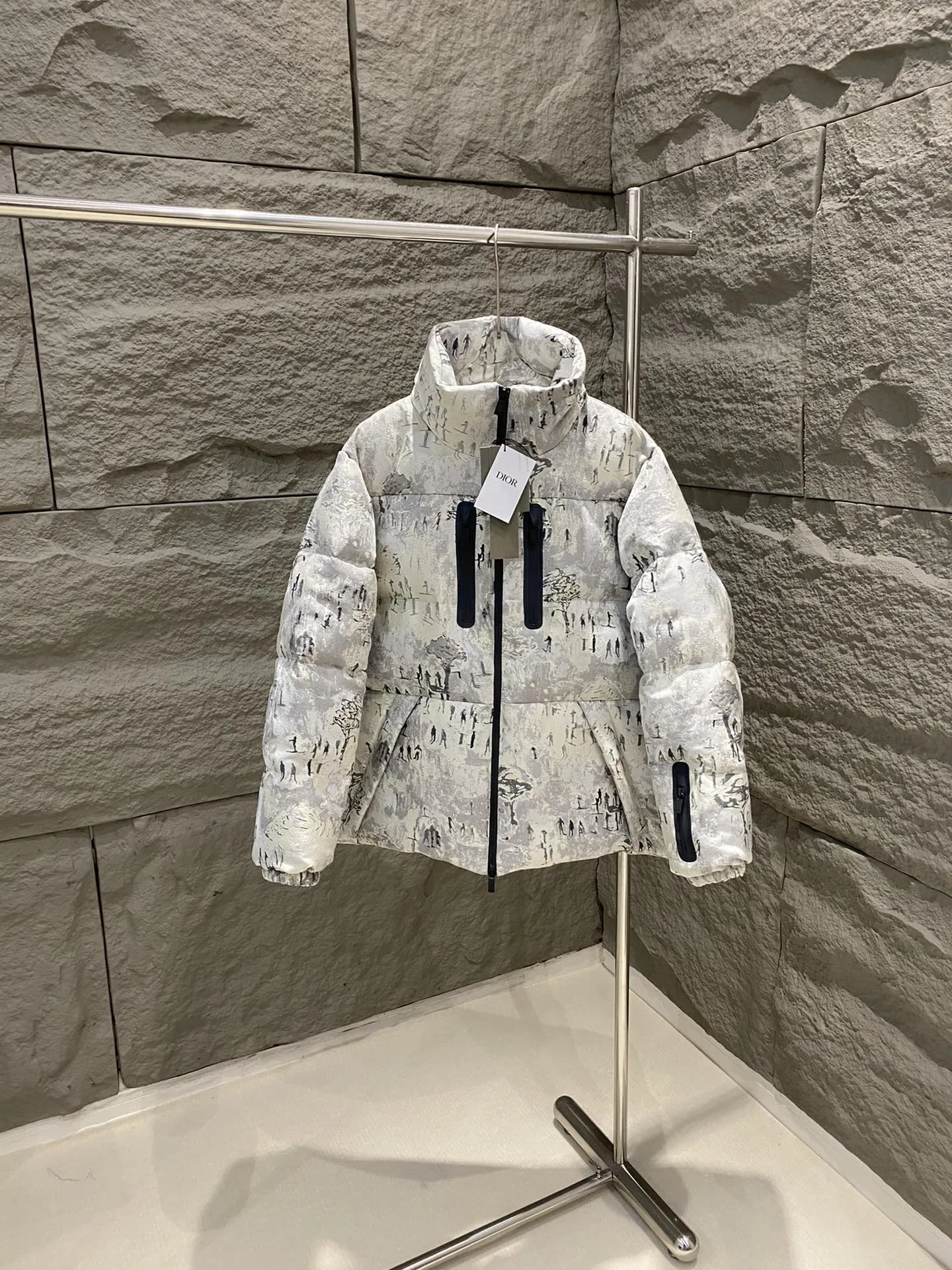 DIOR ピーター・ドイグコラボ ダウンジャケット ホワイト