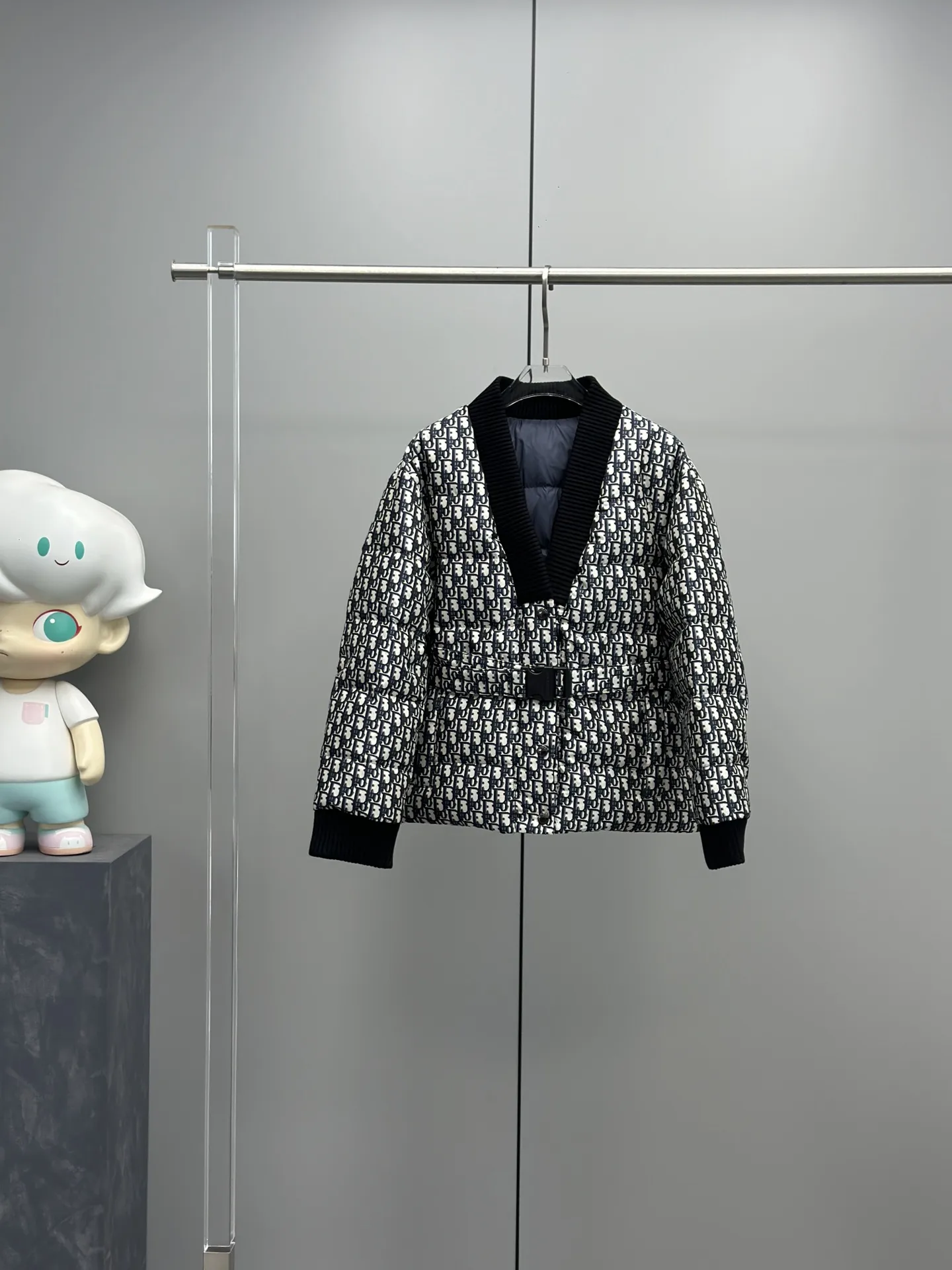 Dior 紺色Vネックダウンジャケット