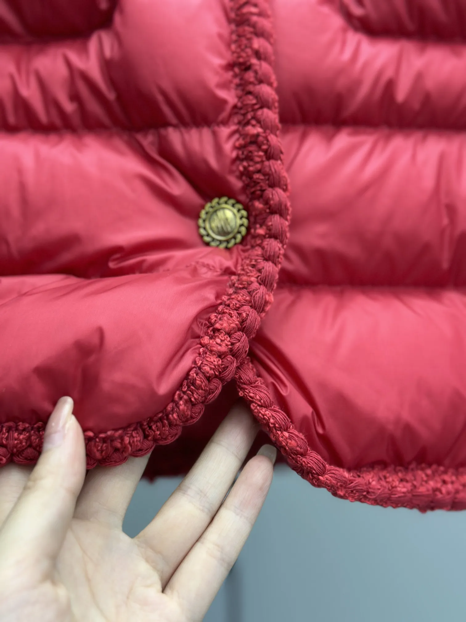 Moncler ARISTEO レディースダウンジャケット 赤 - 画像 (8)