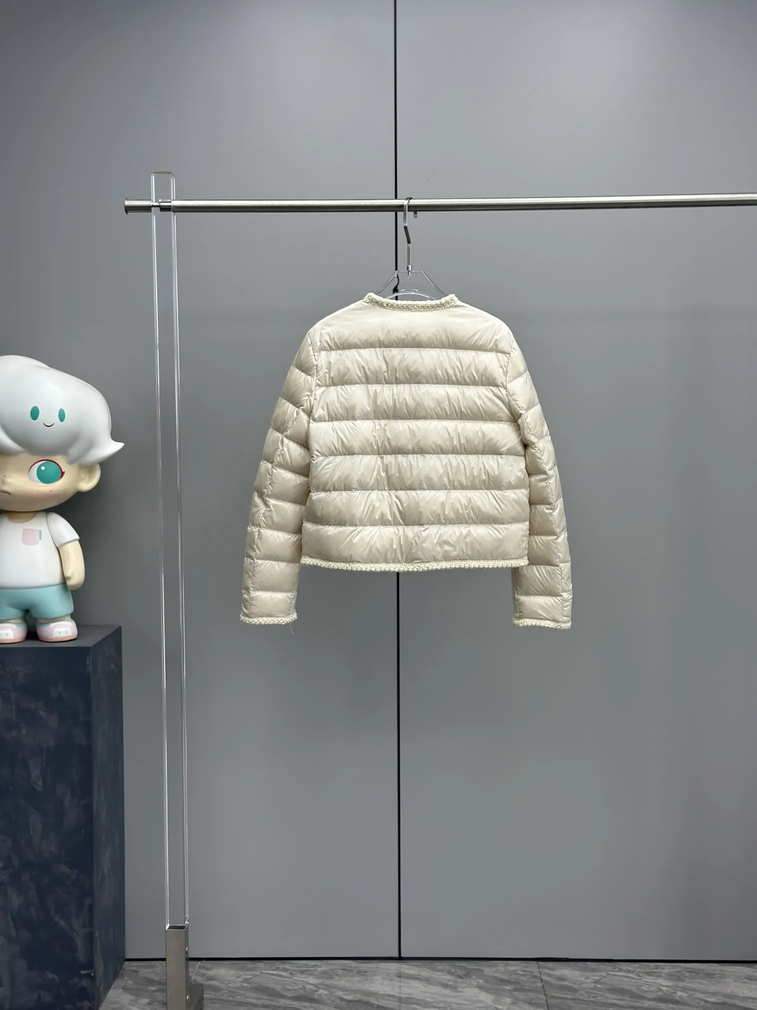 Moncler ARISTEO 女性軽量ダウンジャケット クリーム色 - 画像 (10)