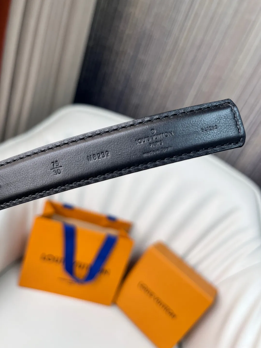 Louis Vuitton ブラックレザーベルト - 画像 (7)