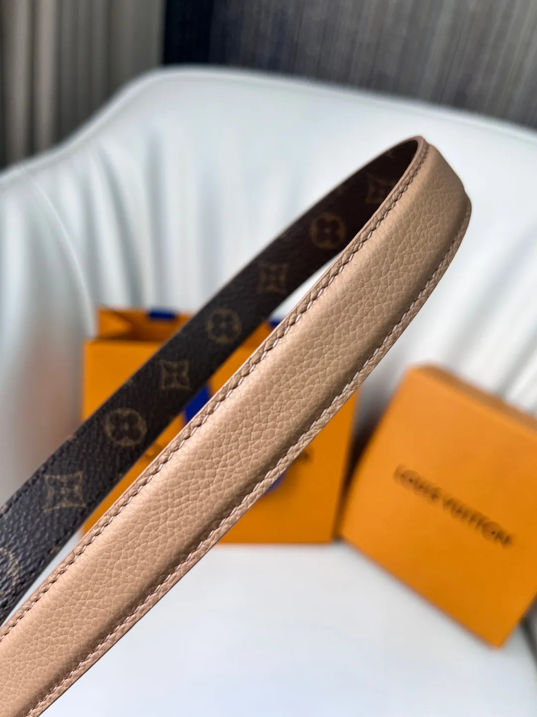 Louis Vuitton キャメルレザーベルト - 画像 (9)