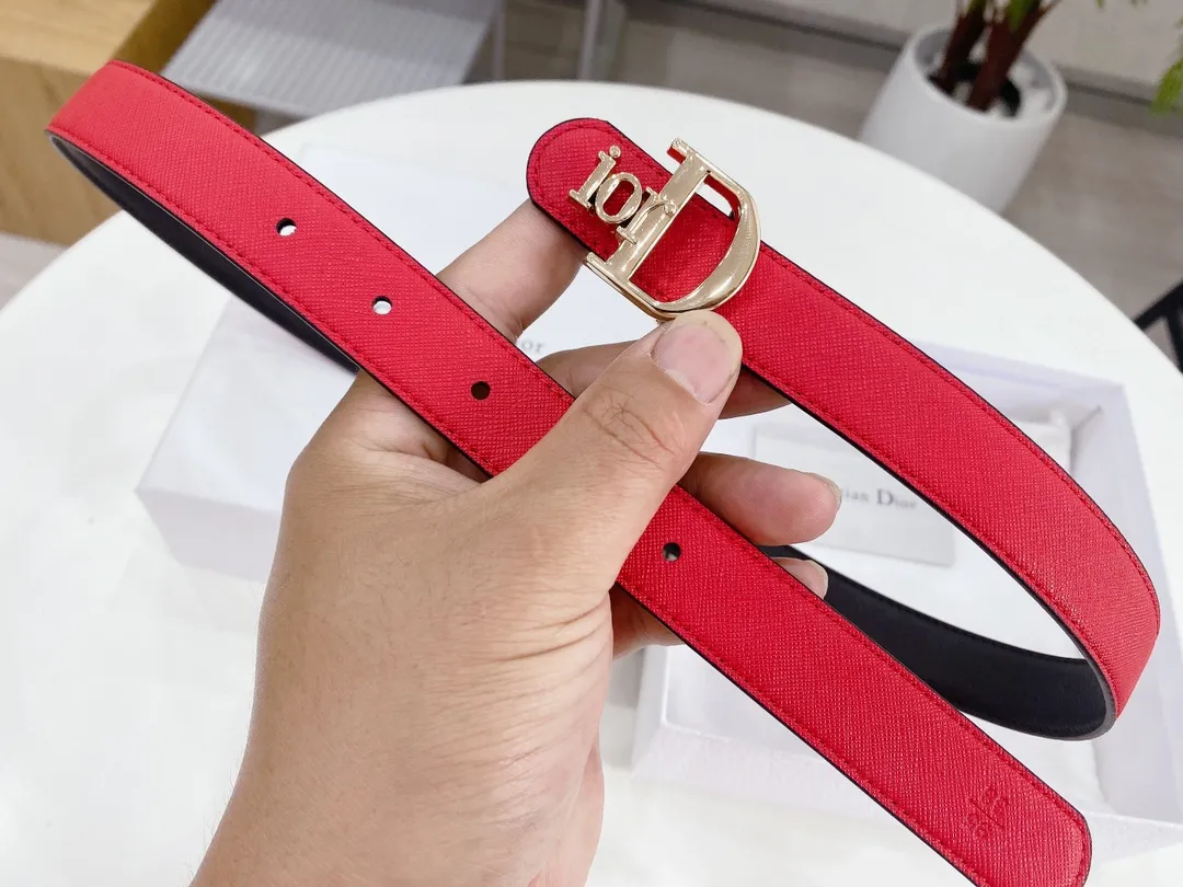 Christian Dior レッドブラックベルト 2.5cm - 画像 (8)