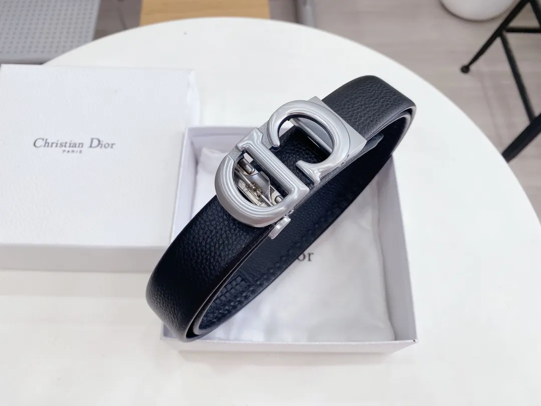 Christian Dior ブラックベルト ゴールド&シルバー - 画像 (4)