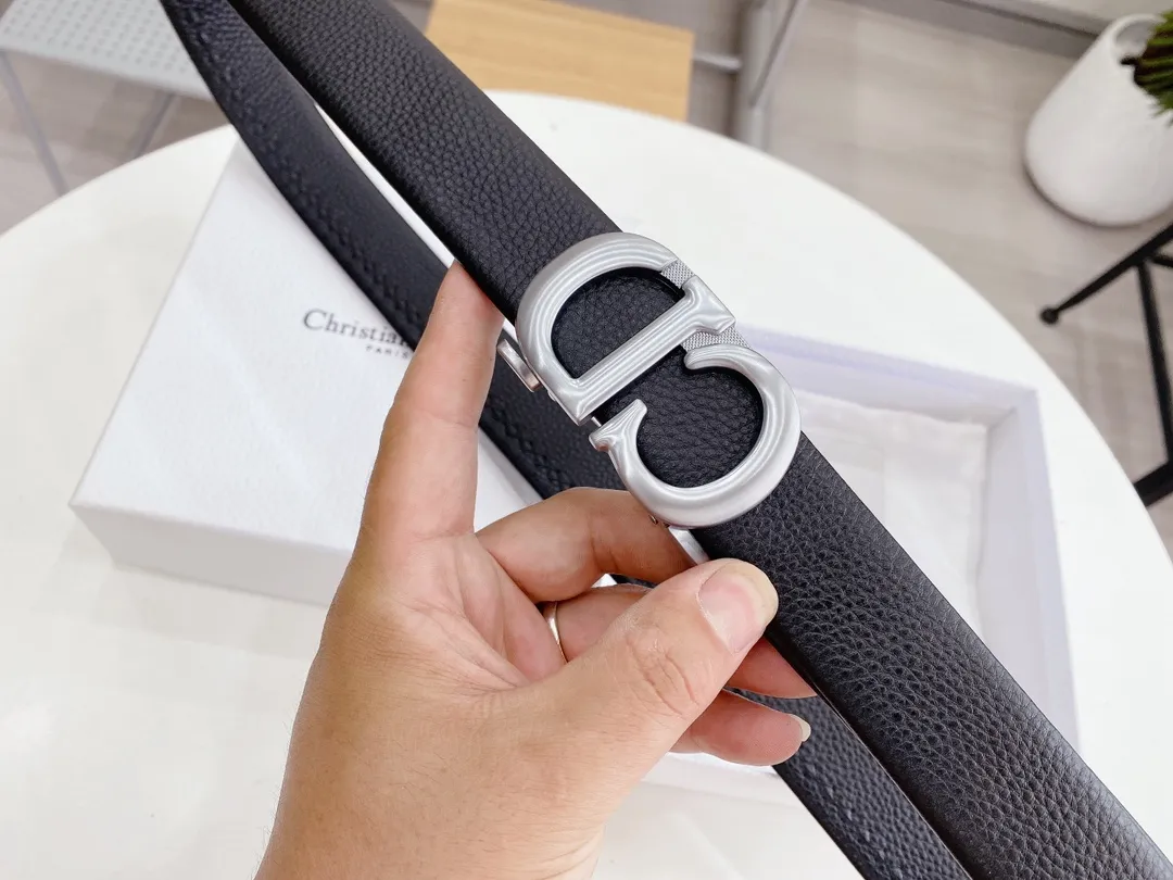 Christian Dior ブラックベルト ゴールド&シルバー - 画像 (5)
