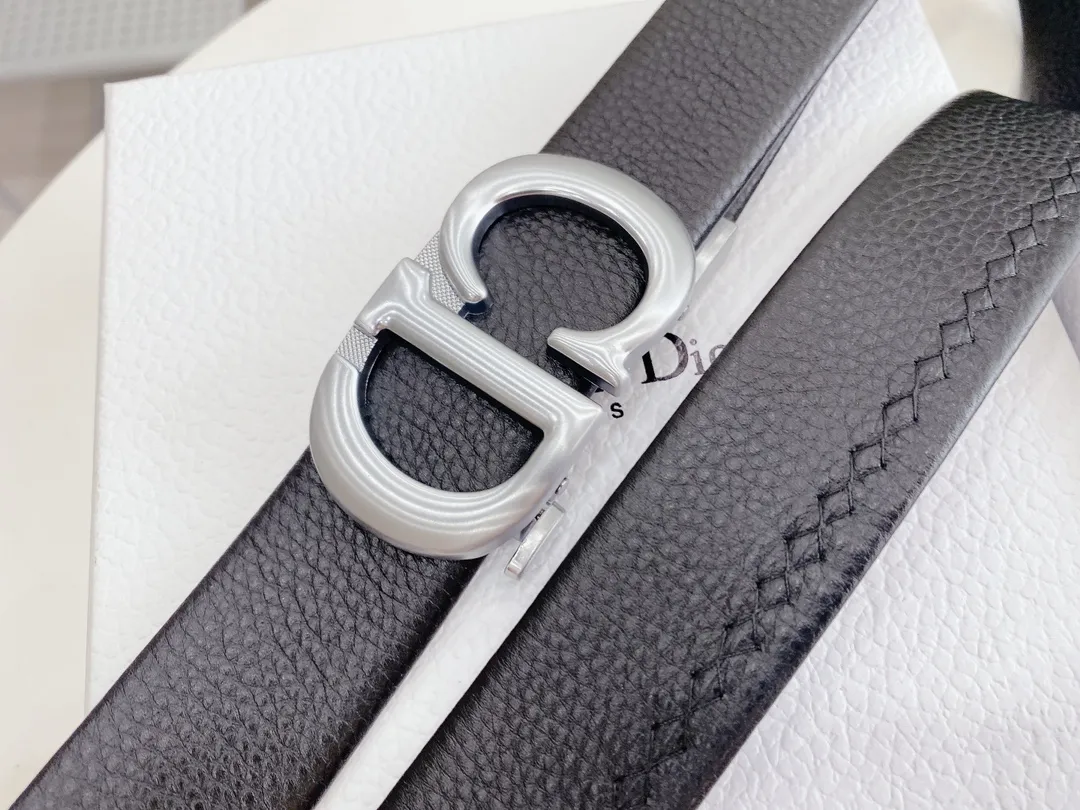 Christian Dior ブラックベルト ゴールド&シルバー - 画像 (6)