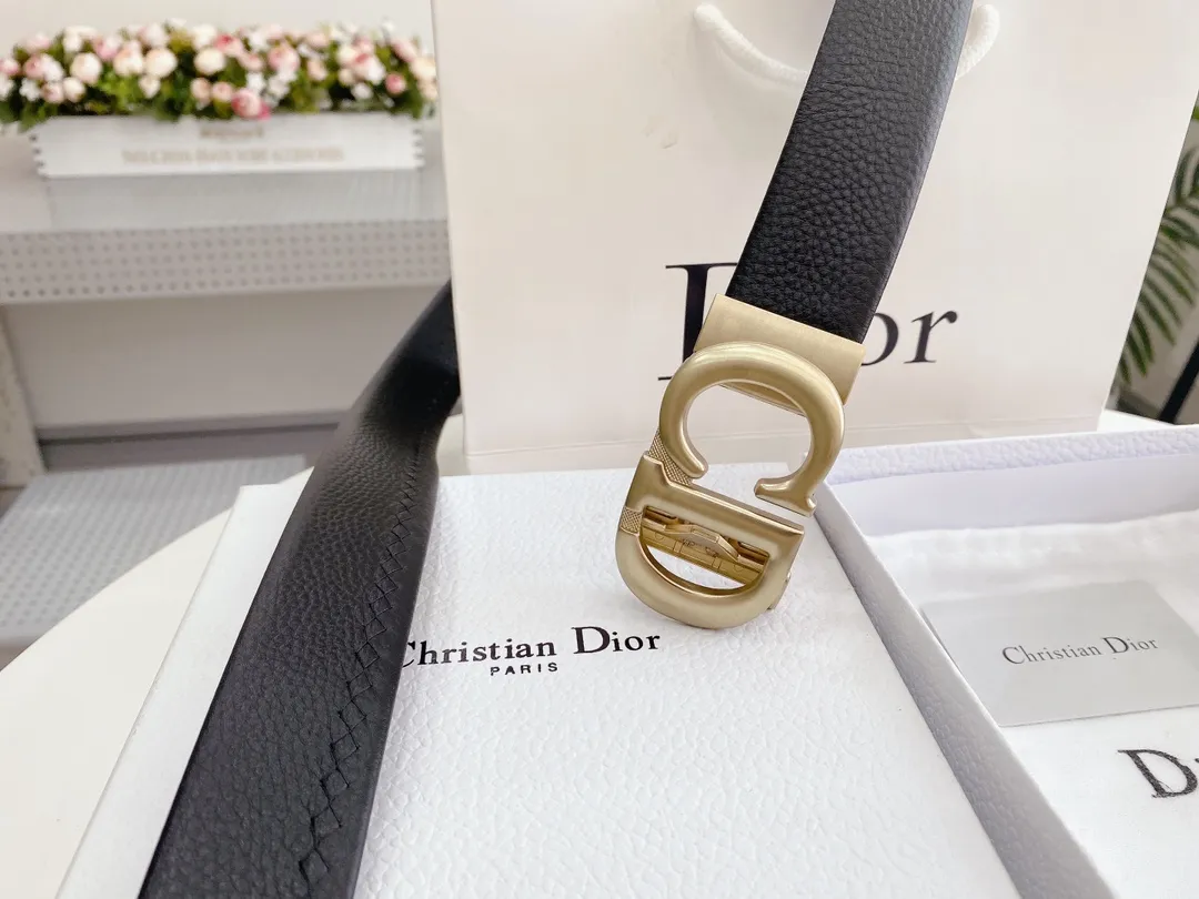 Christian Dior ブラックベルト ゴールド&シルバー - 画像 (9)