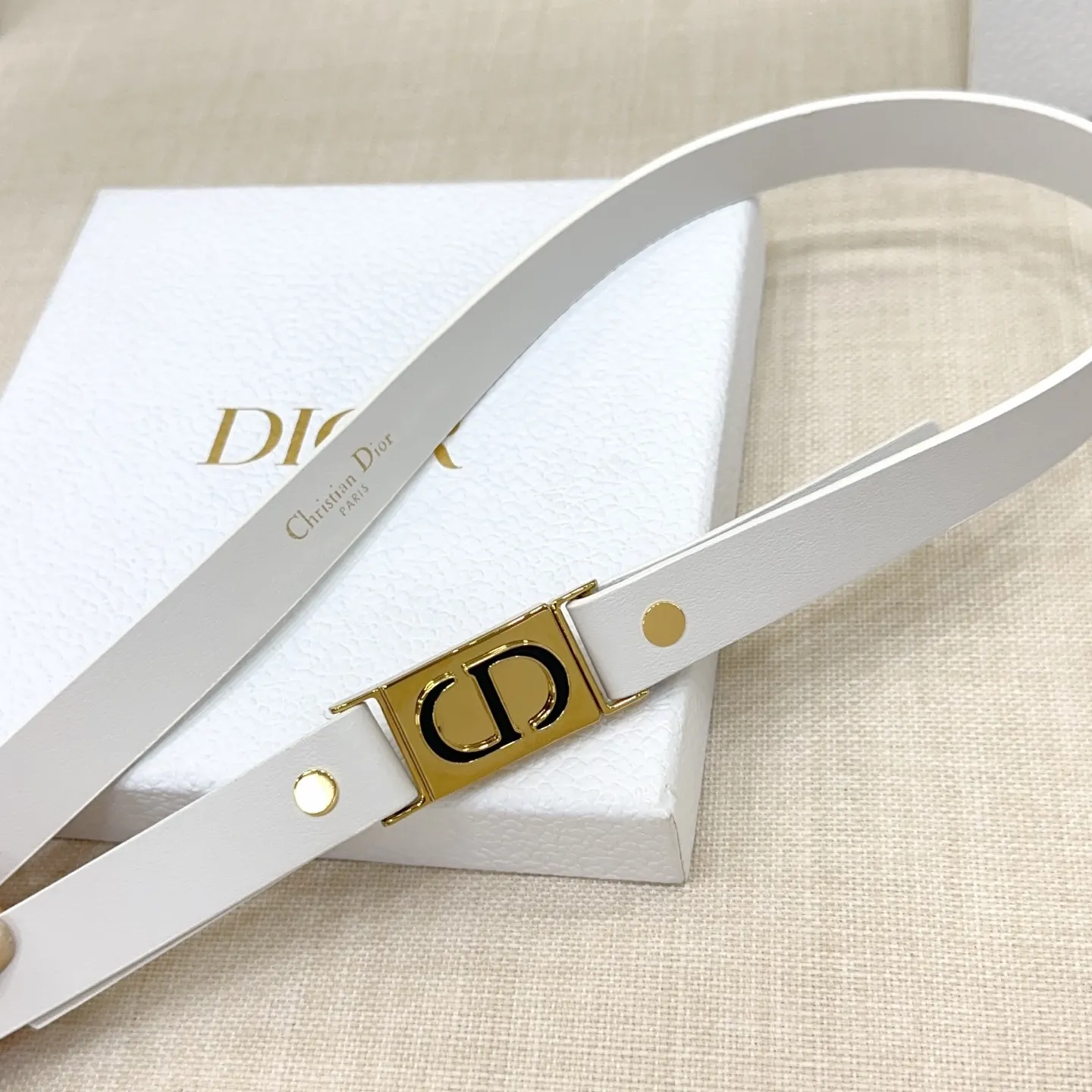 Christian Dior 白 2.0cm ベルト - 画像 (6)
