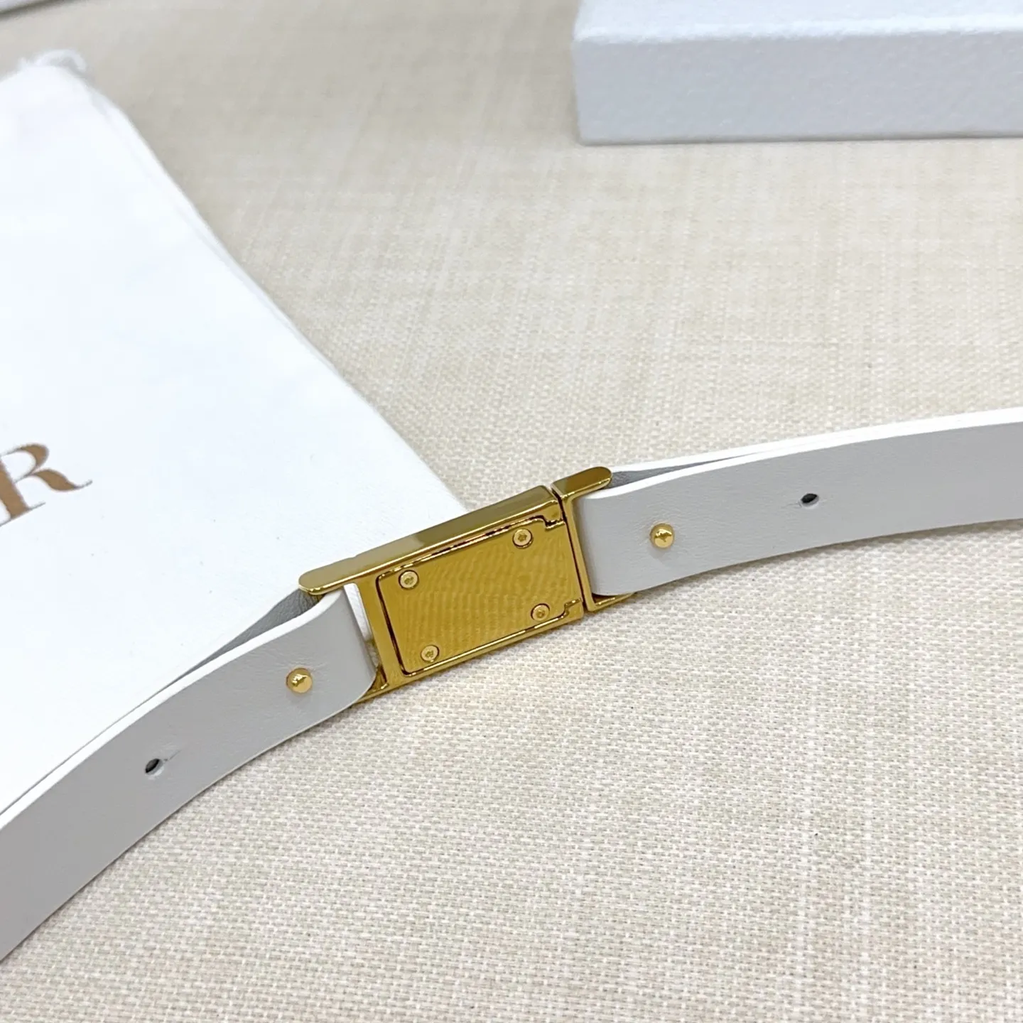 Christian Dior 白 2.0cm ベルト - 画像 (7)