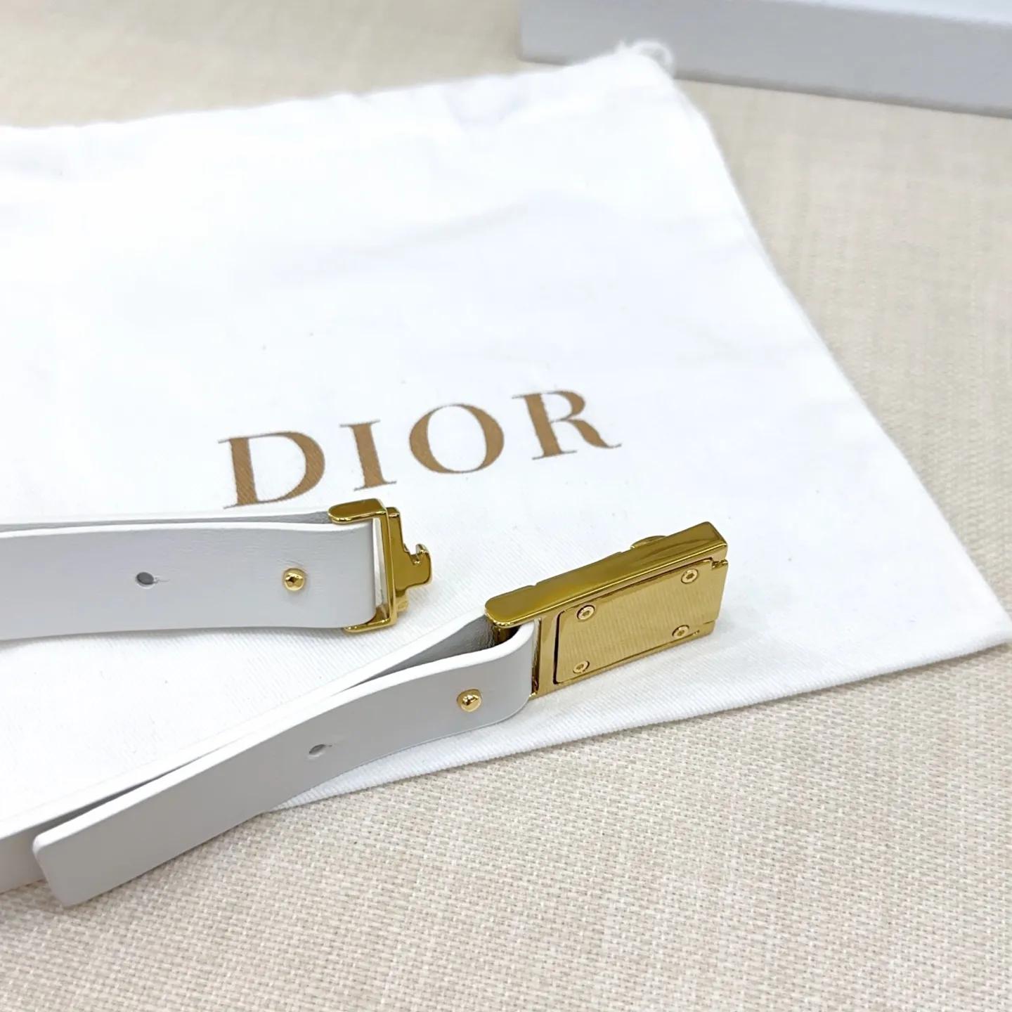Christian Dior 白 2.0cm ベルト - 画像 (8)