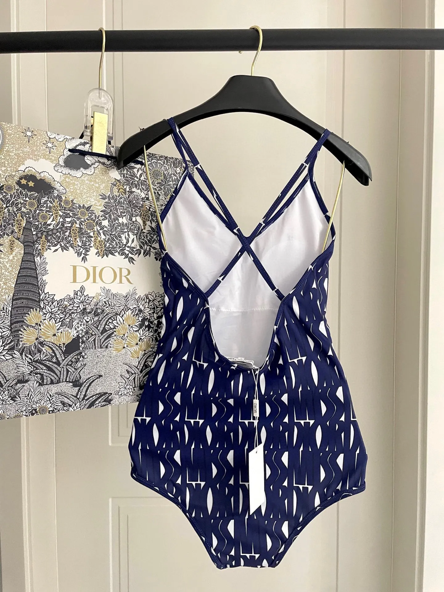 Christian Dior ネイビー柄ワンピース水着 - 画像 (6)