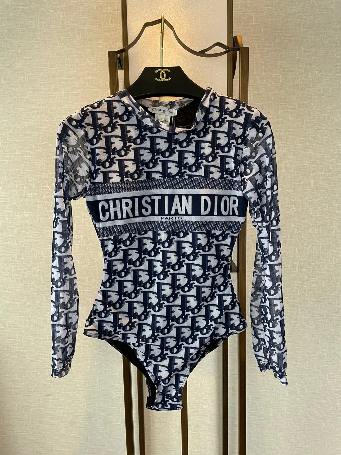 Christian Dior ブルー長袖ワンピース水着 - 画像 (6)