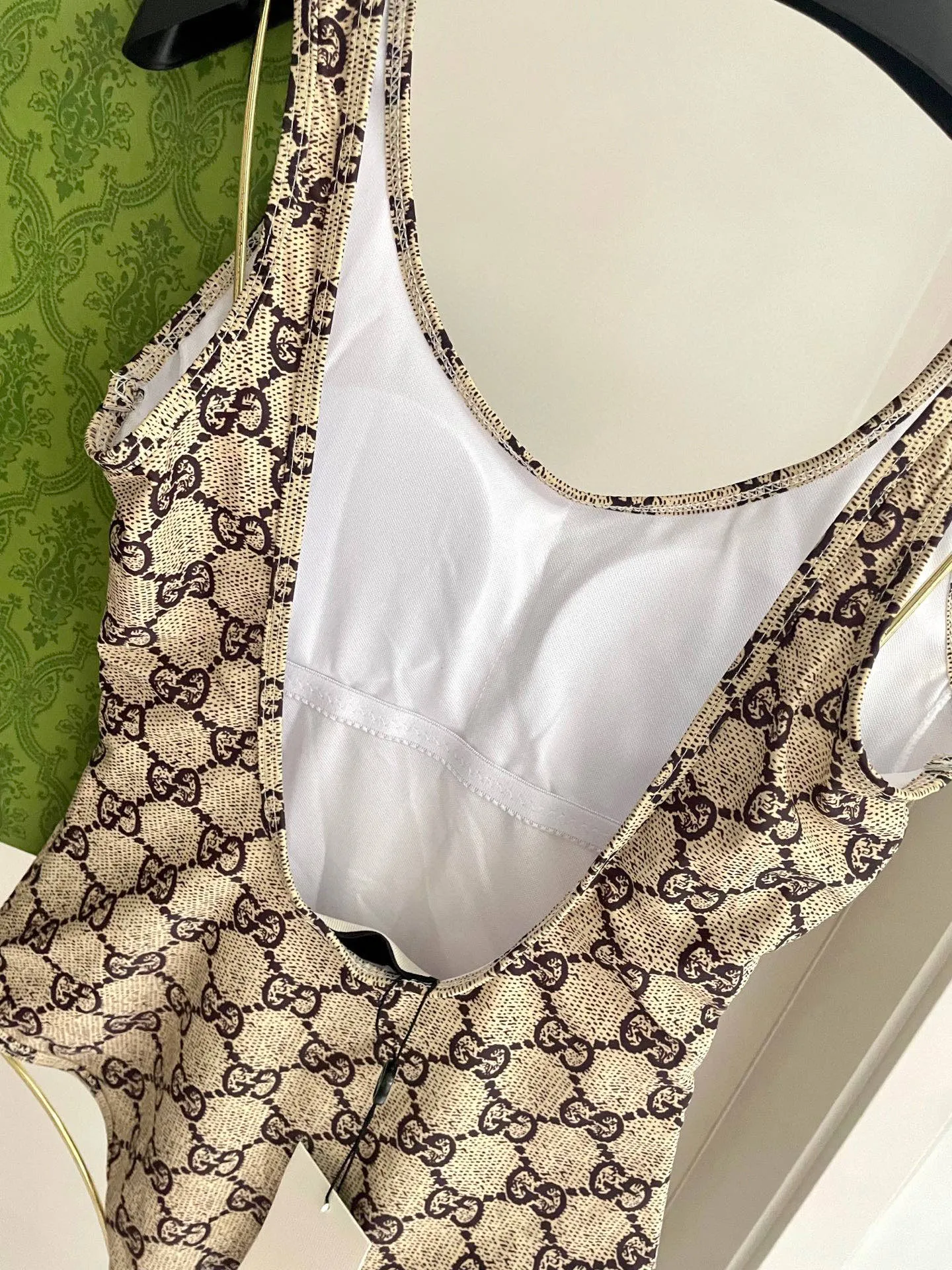 Gucci ビキニワンピース ブラウン柄 Sサイズ - 画像 (5)