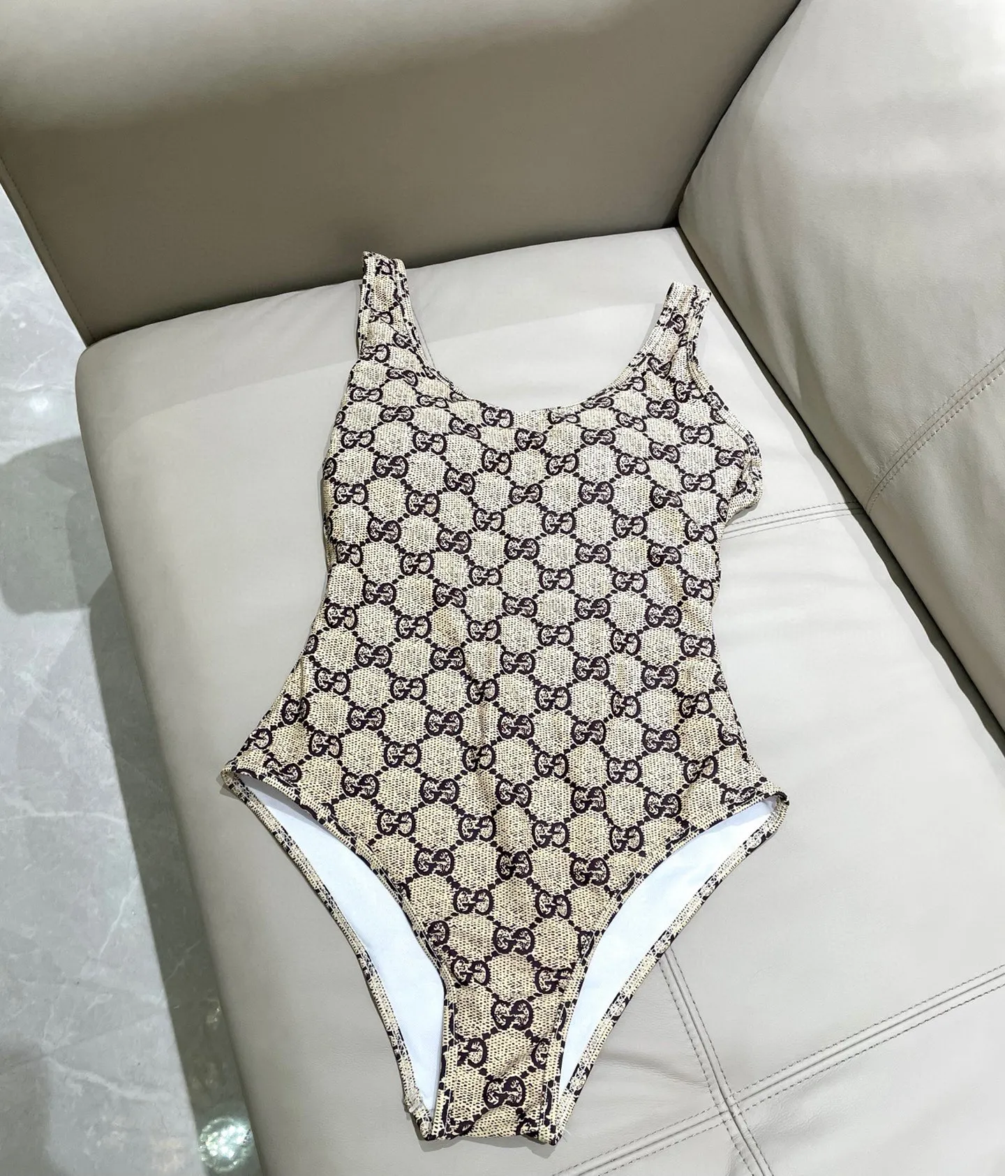 Gucci ビキニワンピース ブラウン柄 Sサイズ - 画像 (8)