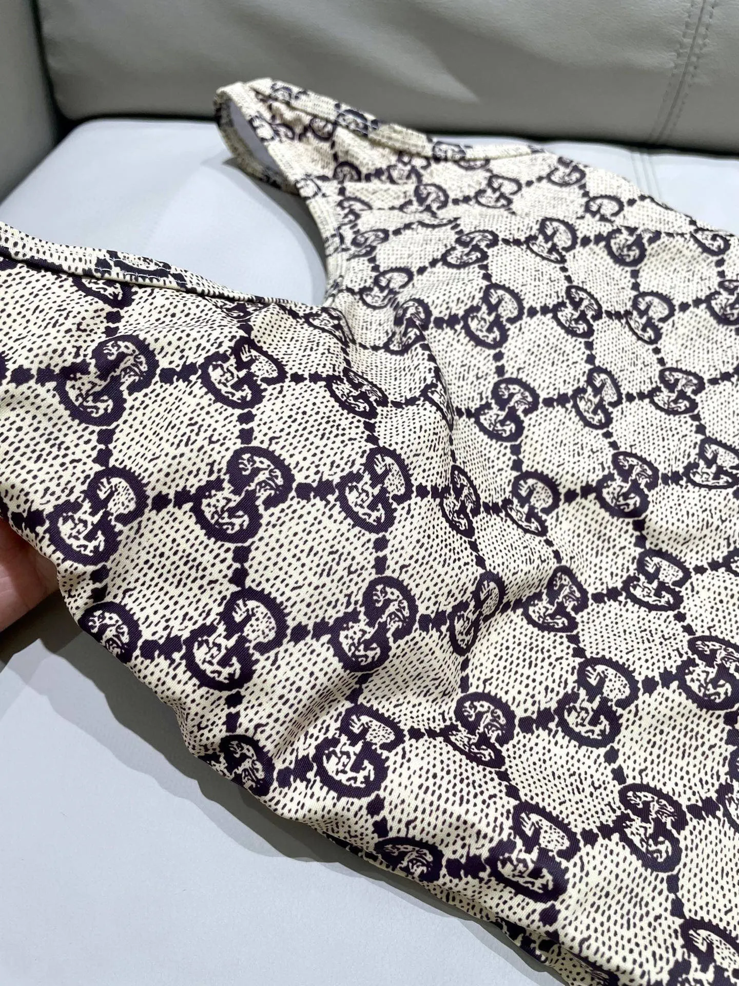 Gucci ビキニワンピース ブラウン柄 Sサイズ - 画像 (9)