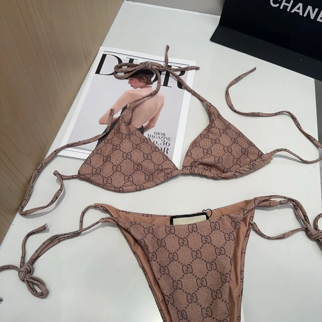 Gucciビキニブラウン紐デザインSMLサイズ - 画像 (3)