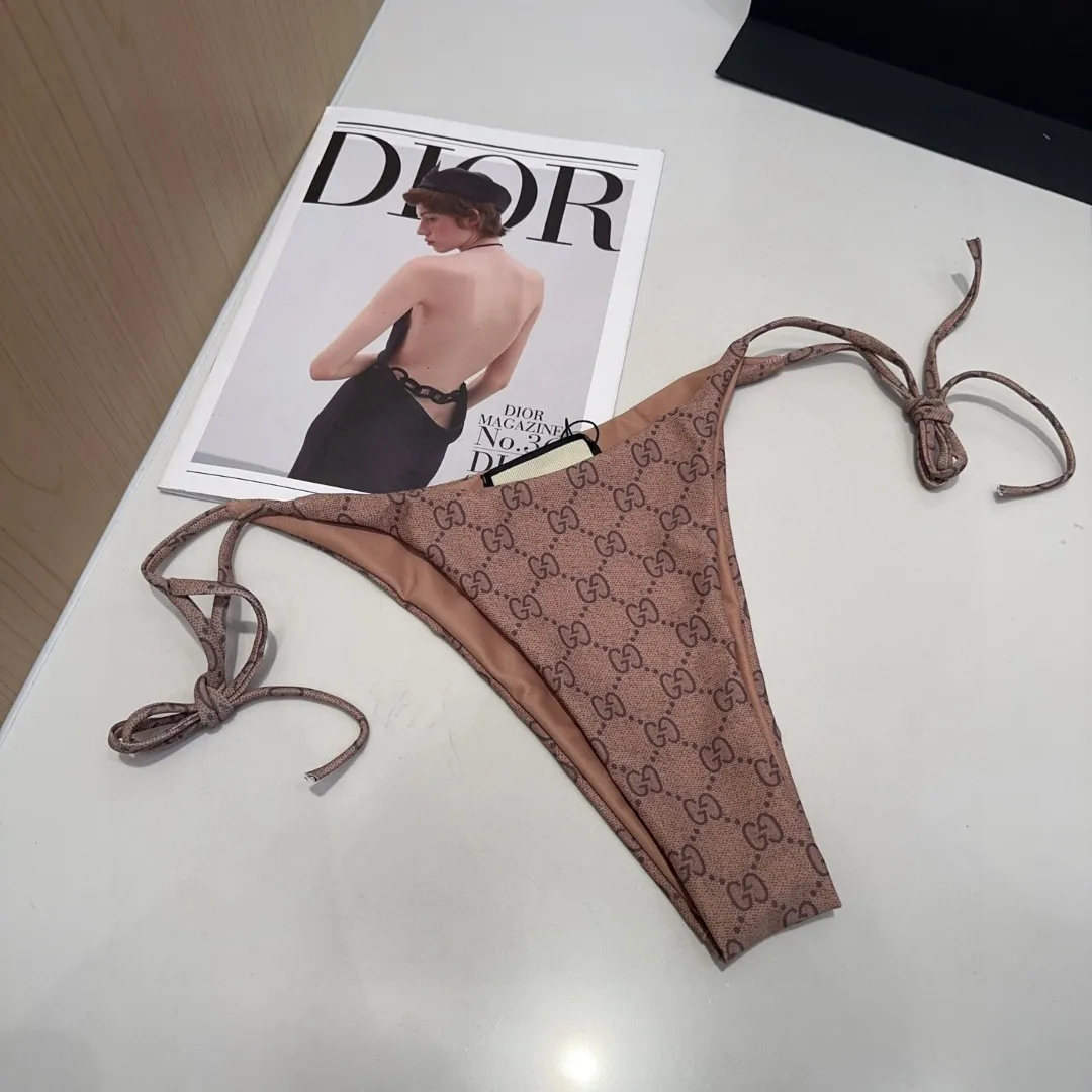 Gucciビキニブラウン紐デザインSMLサイズ - 画像 (6)