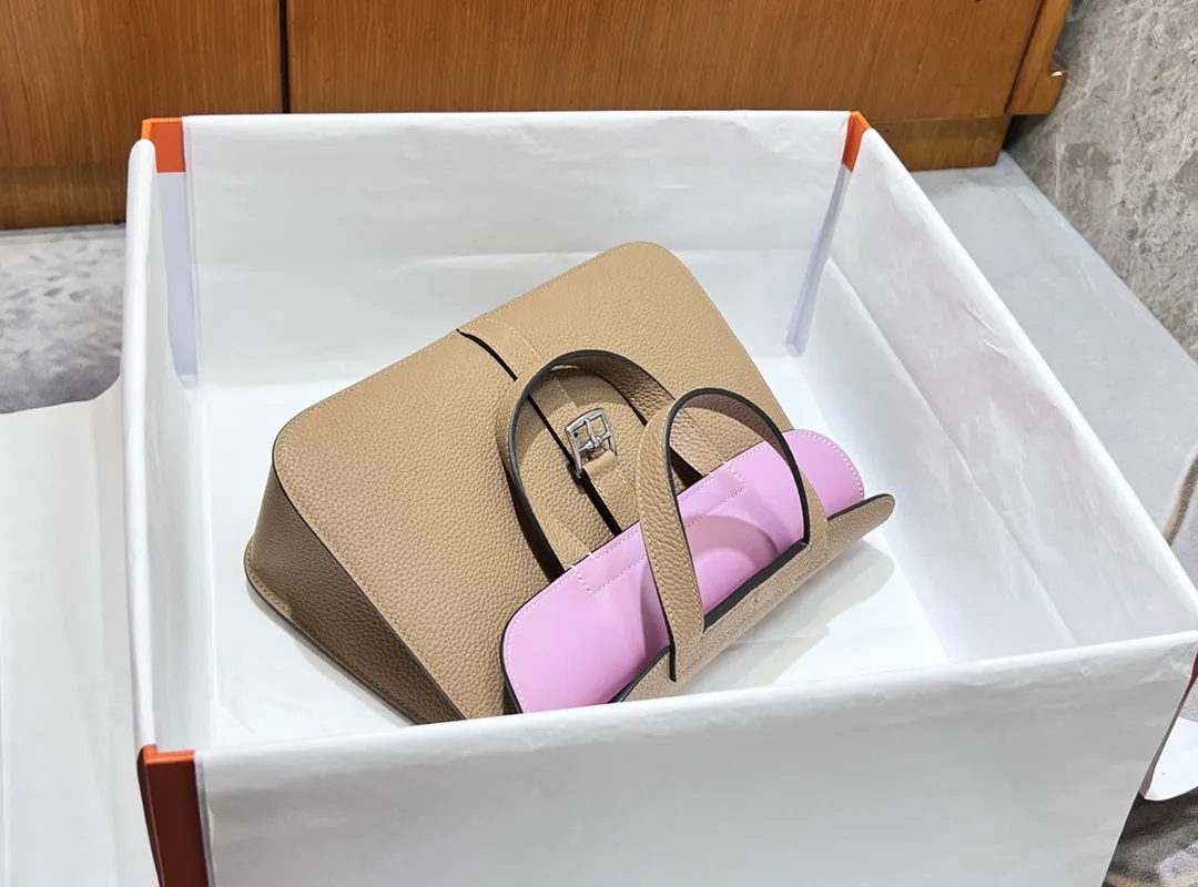 HERMÈS Halzan 25cm ミルクティーと藤紫 - 画像 (4)