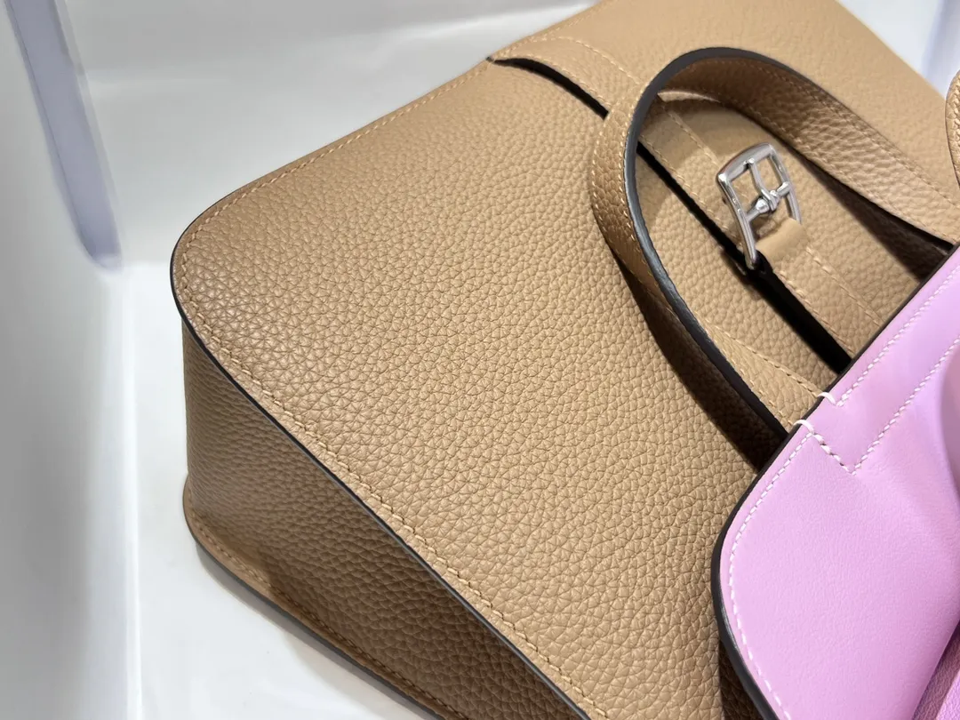 HERMÈS Halzan 25cm ミルクティーと藤紫 - 画像 (6)