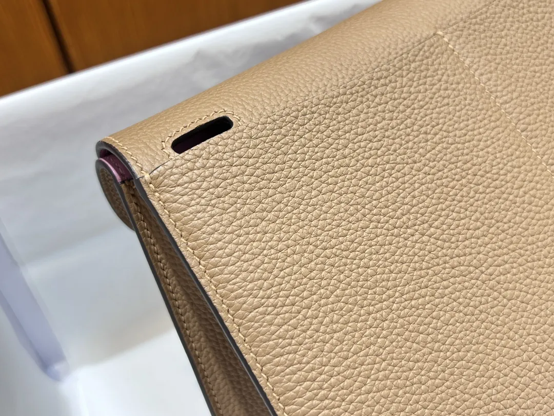 HERMÈS Halzan 25cm ミルクティーと藤紫 - 画像 (7)