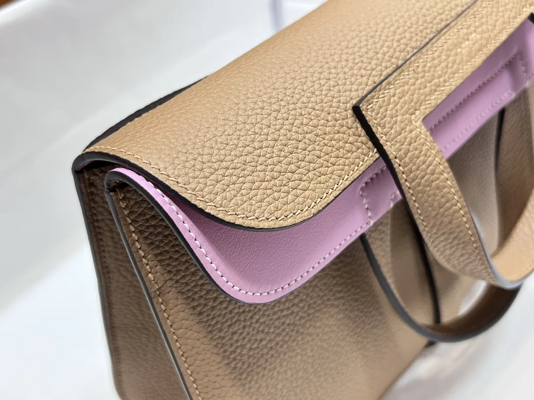 HERMÈS Halzan 25cm ミルクティーと藤紫 - 画像 (8)