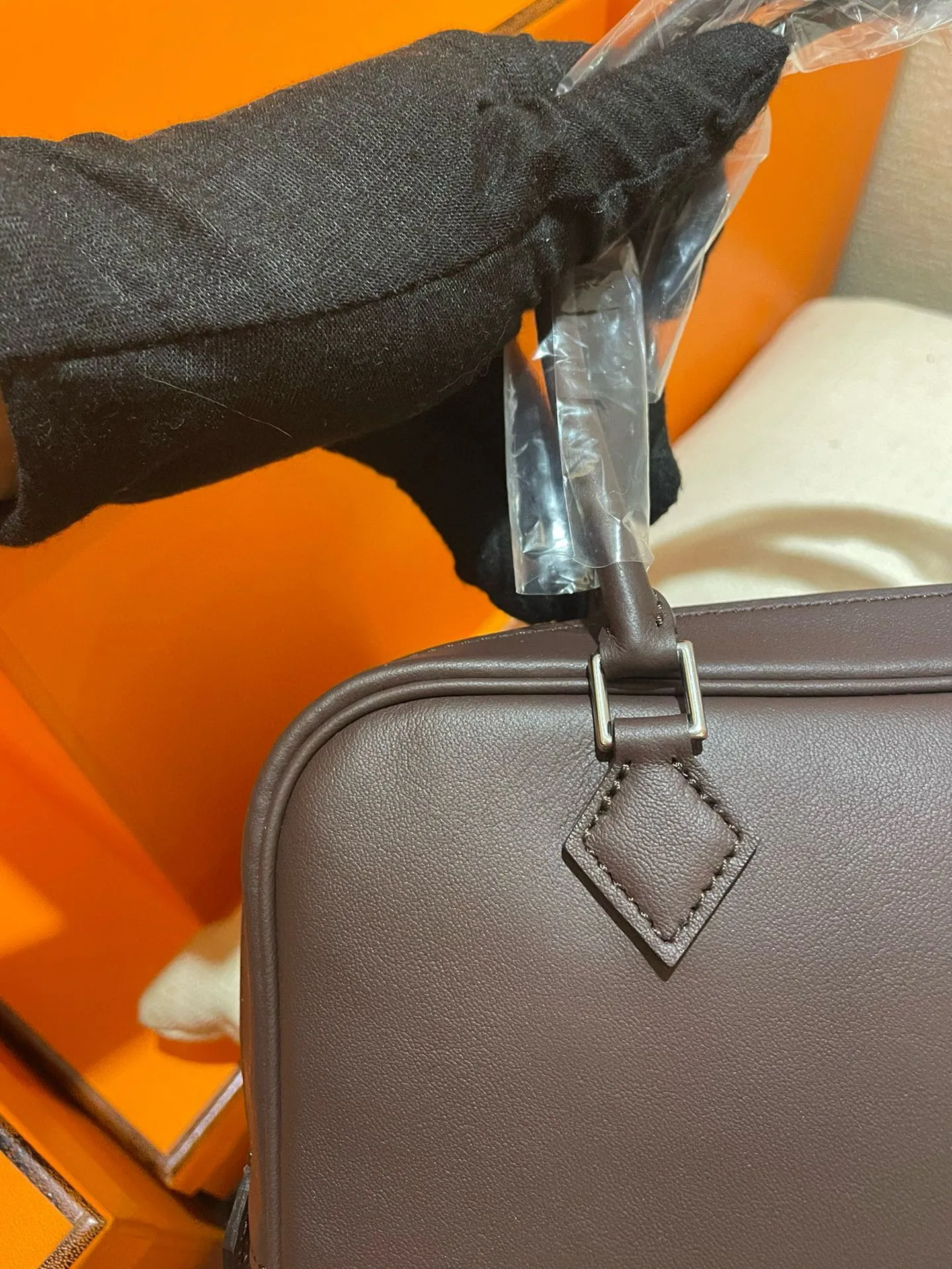 Hermès Plume mini 22 中古ハンドバッグ - 画像 (3)