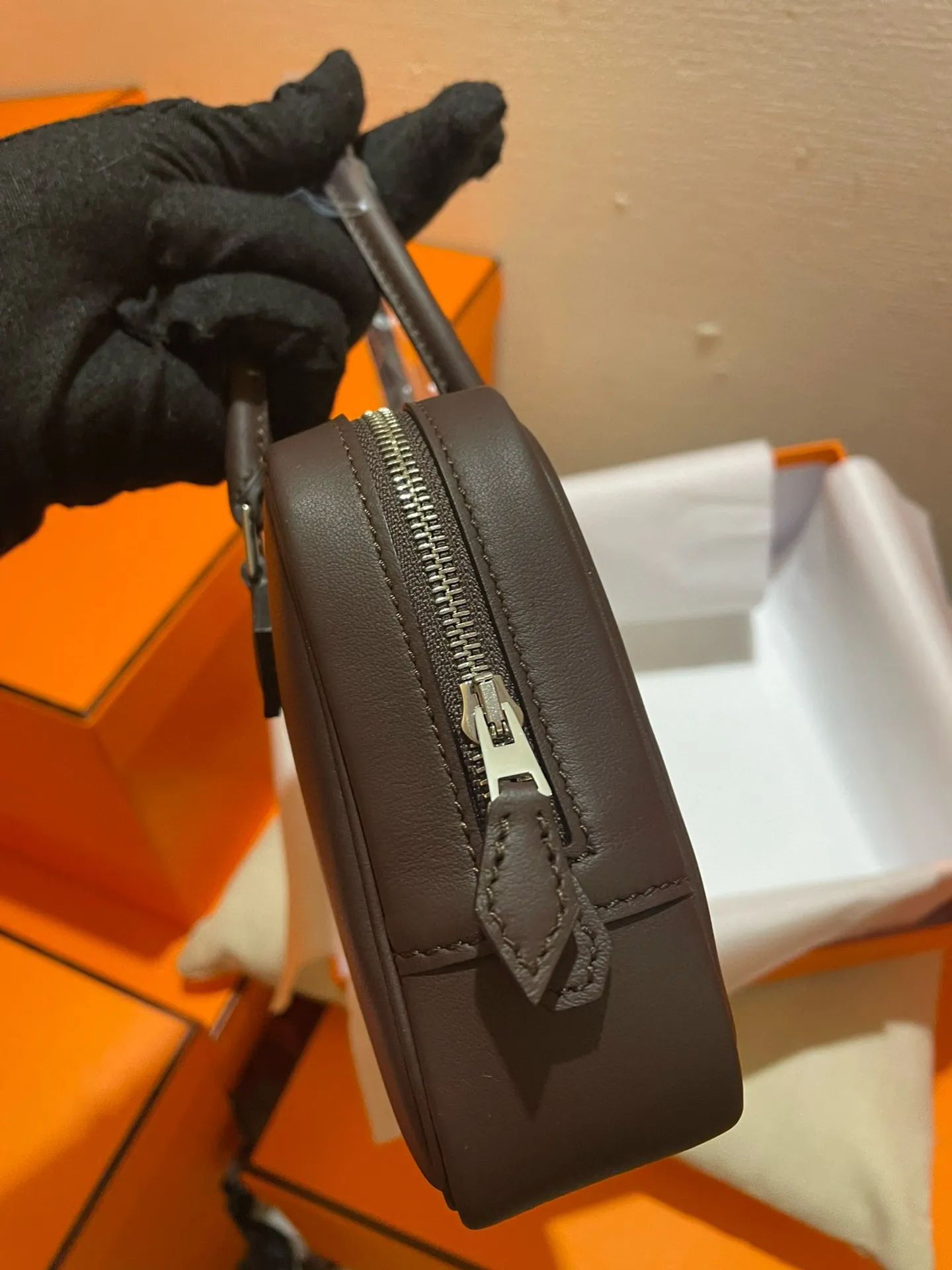 Hermès Plume mini 22 中古ハンドバッグ - 画像 (8)