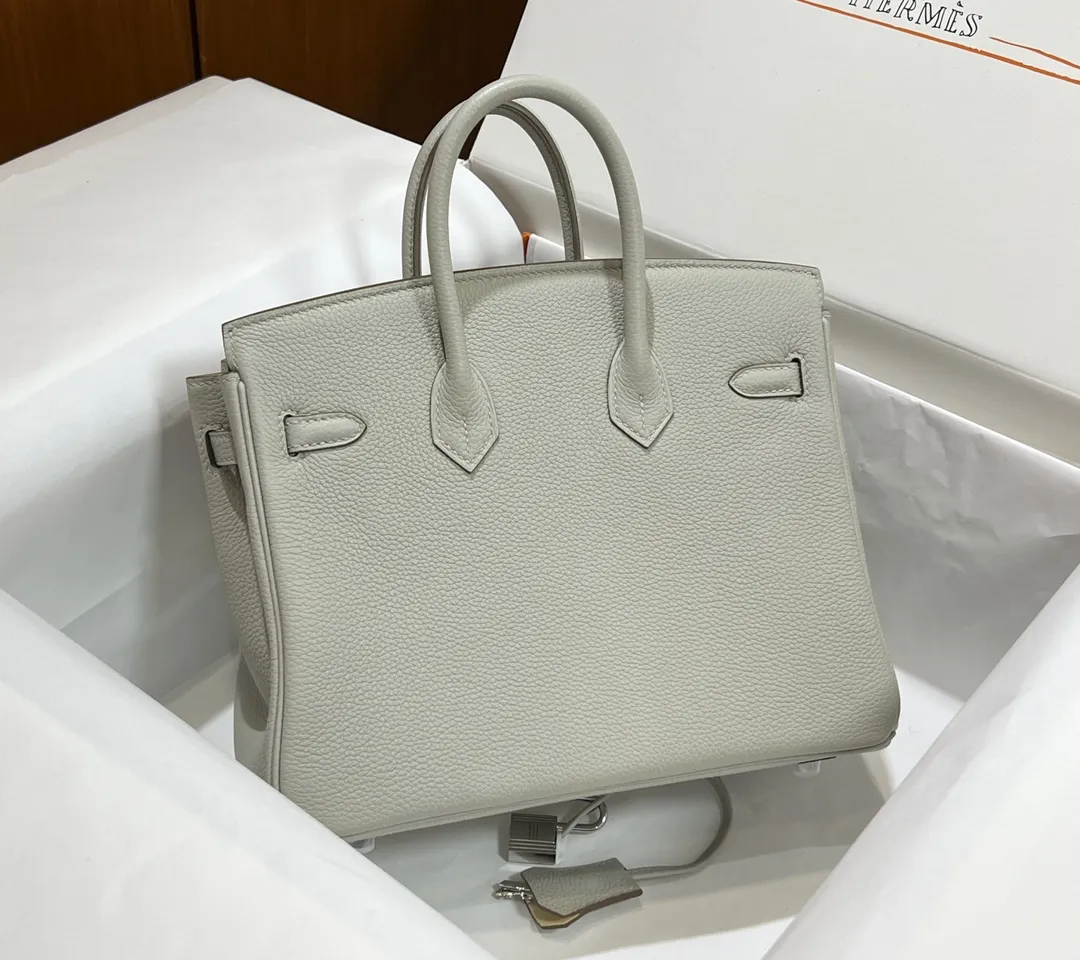 Hermès Birkin25 パールグレーとナタクリーム スタイル - 画像 (3)