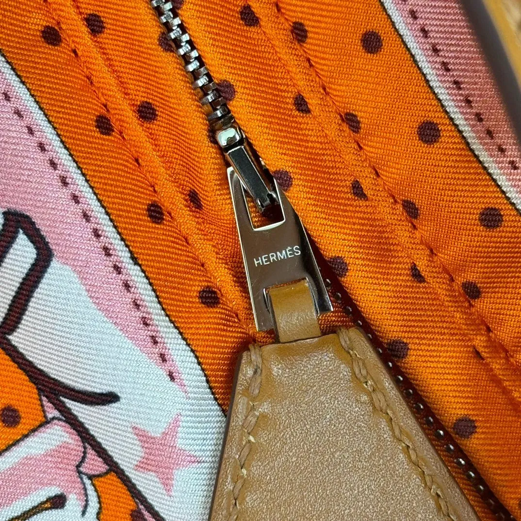 HERMÈS Balusoie オレンジ シルクスカーフバッグ - 画像 (8)