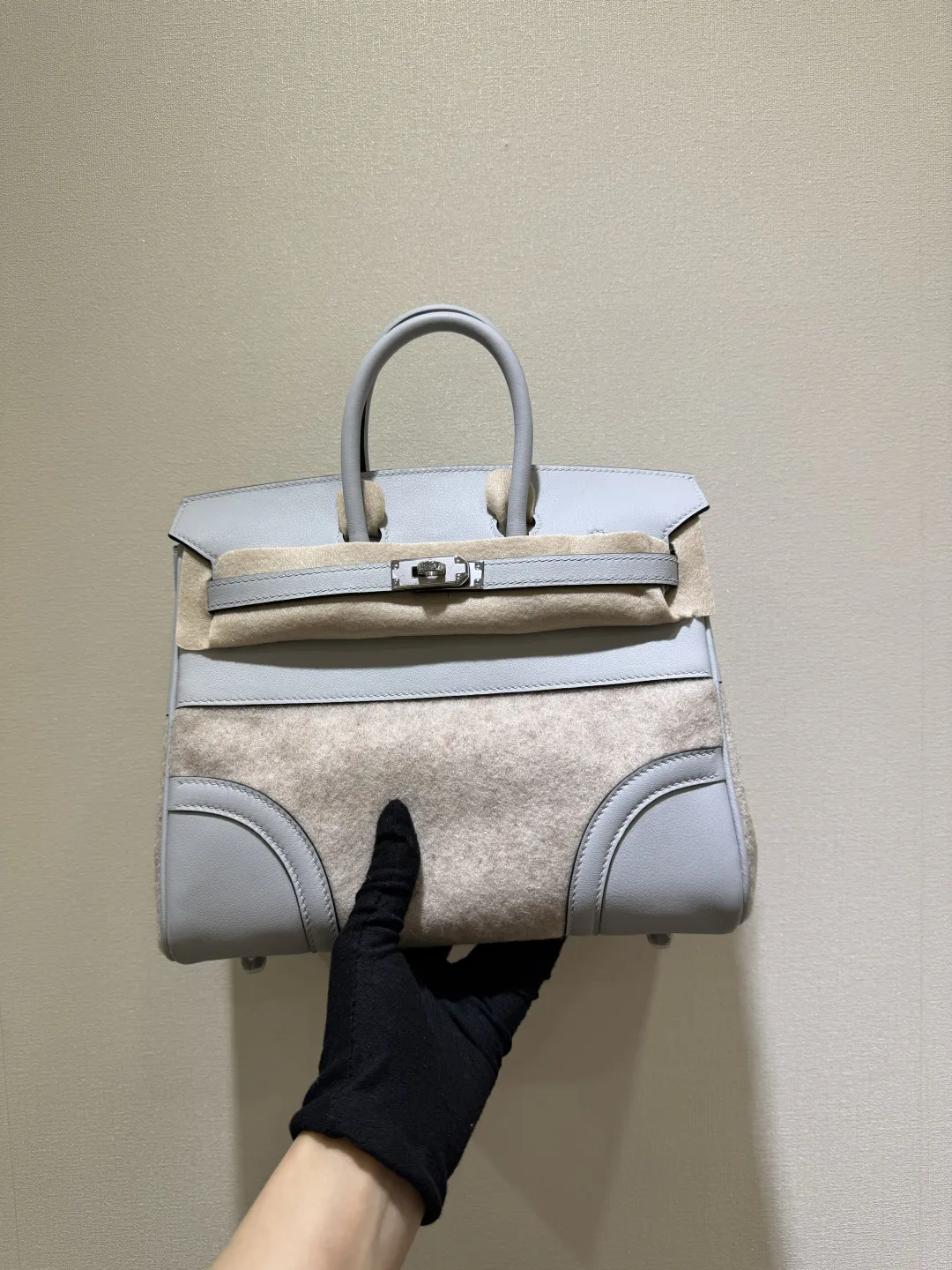 エルメスHermes Birkin 25 グレー ミックス素材