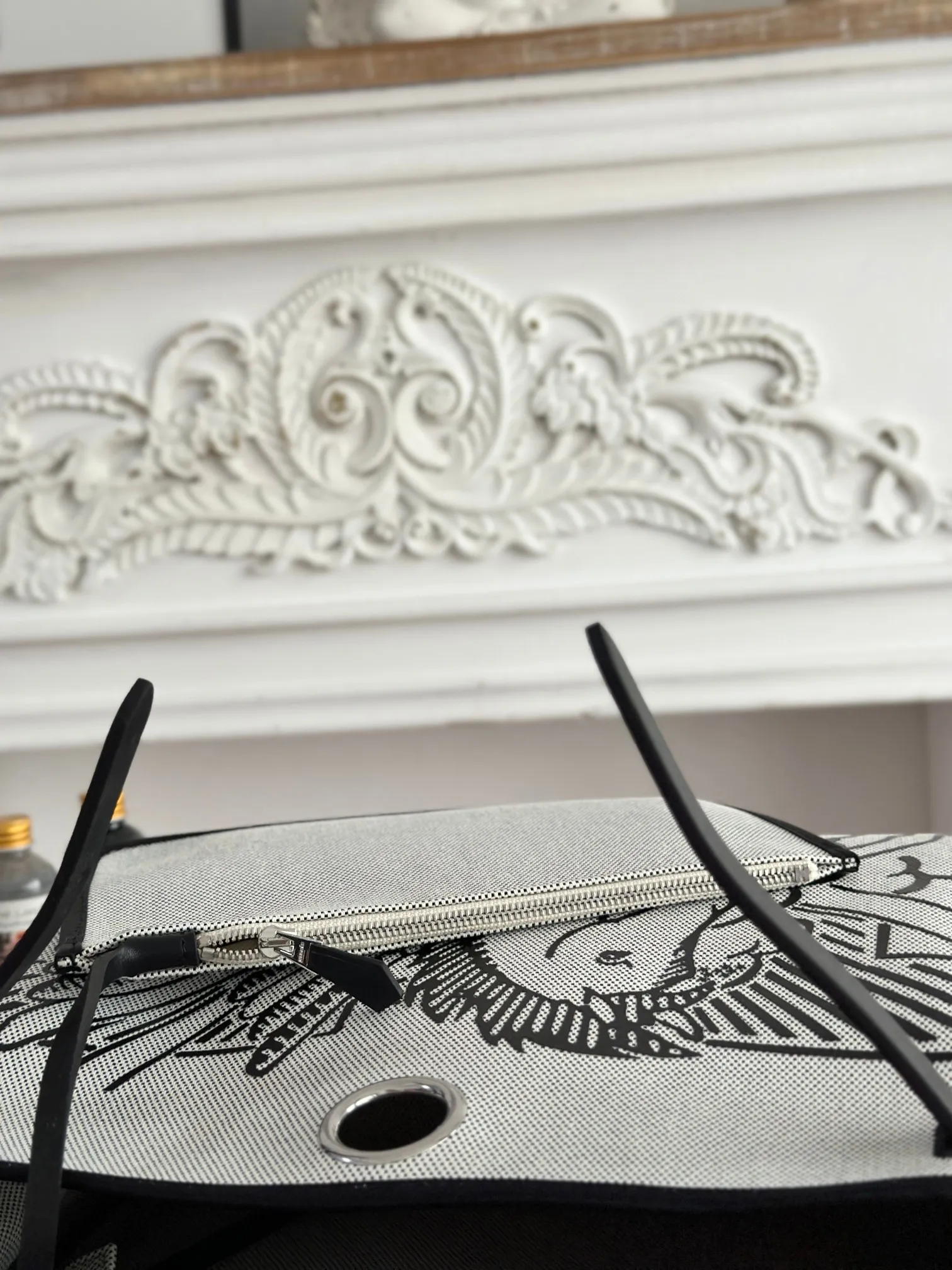 Hermès Herbag 31cm ホワイト 馬鞍デザイン - 画像 (10)