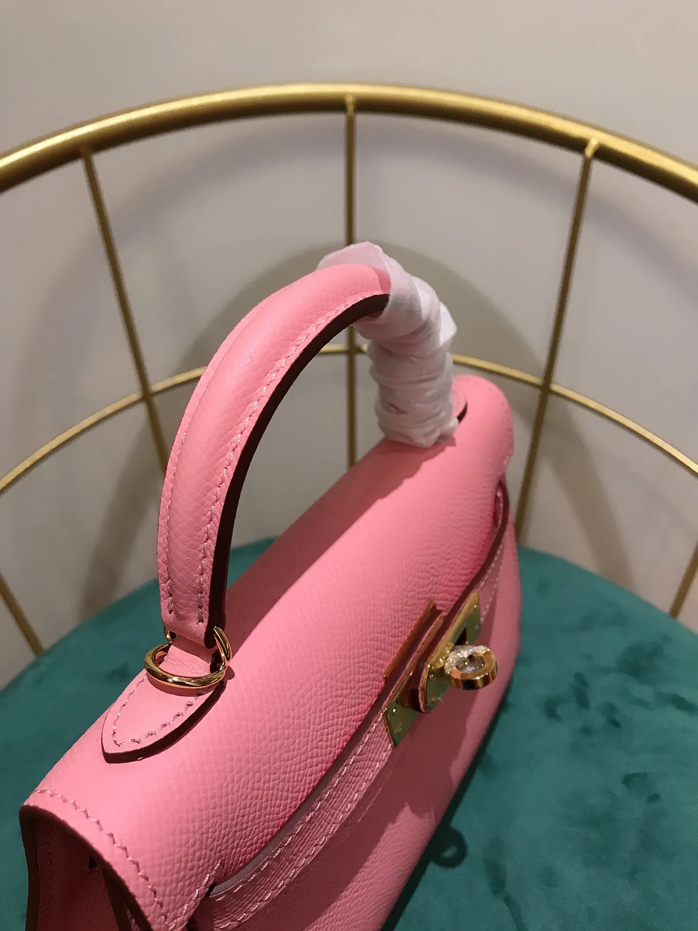 HERMÈS Kelly Mini 2代 ピンク ショルダーバッグ - 画像 (10)