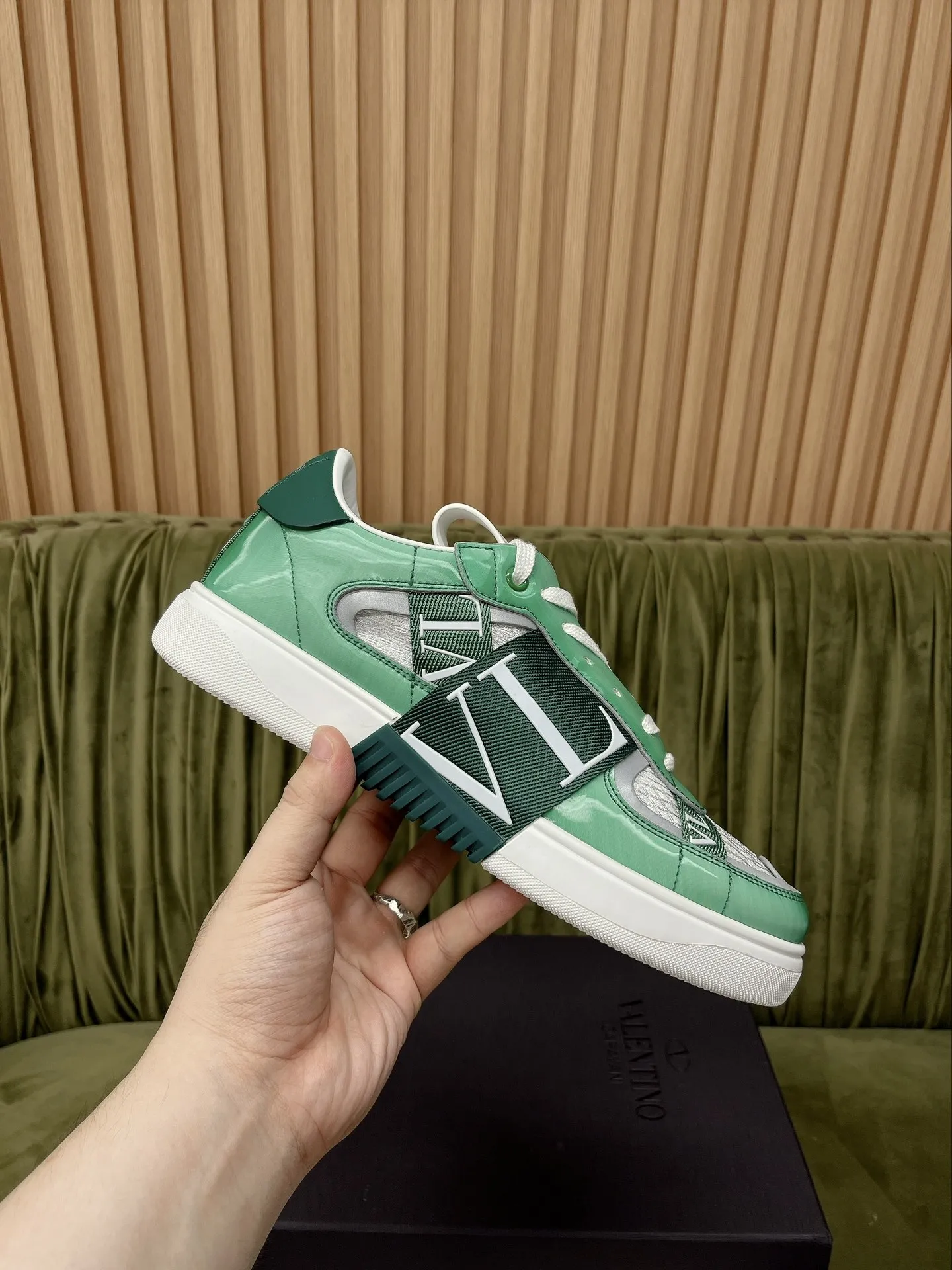 Valentino グリーン レーザーカラーシューズ - 画像 (6)