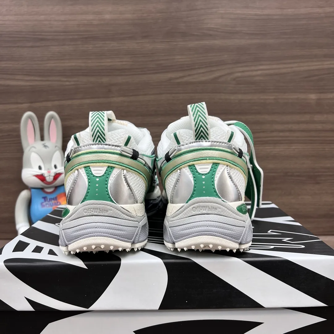 OFF-WHITE Be Right Back 緑のローカットスニーカー - 画像 (5)