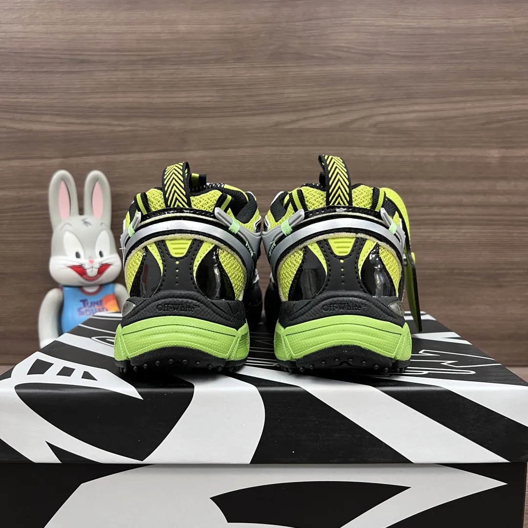 OFF-WHITE Be Right Back 緑のローカットスニーカー - 画像 (5)