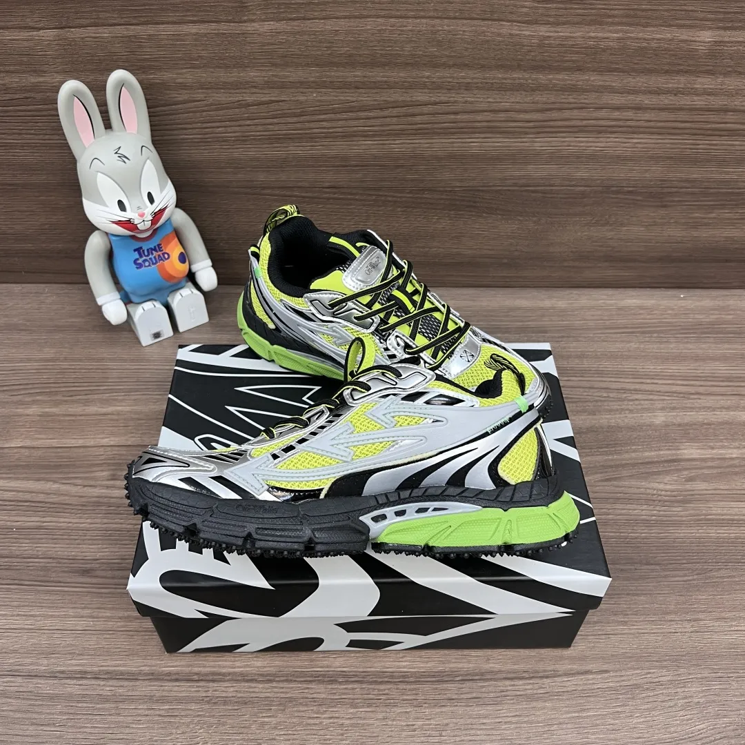 OFF-WHITE Be Right Back 緑のローカットスニーカー - 画像 (9)