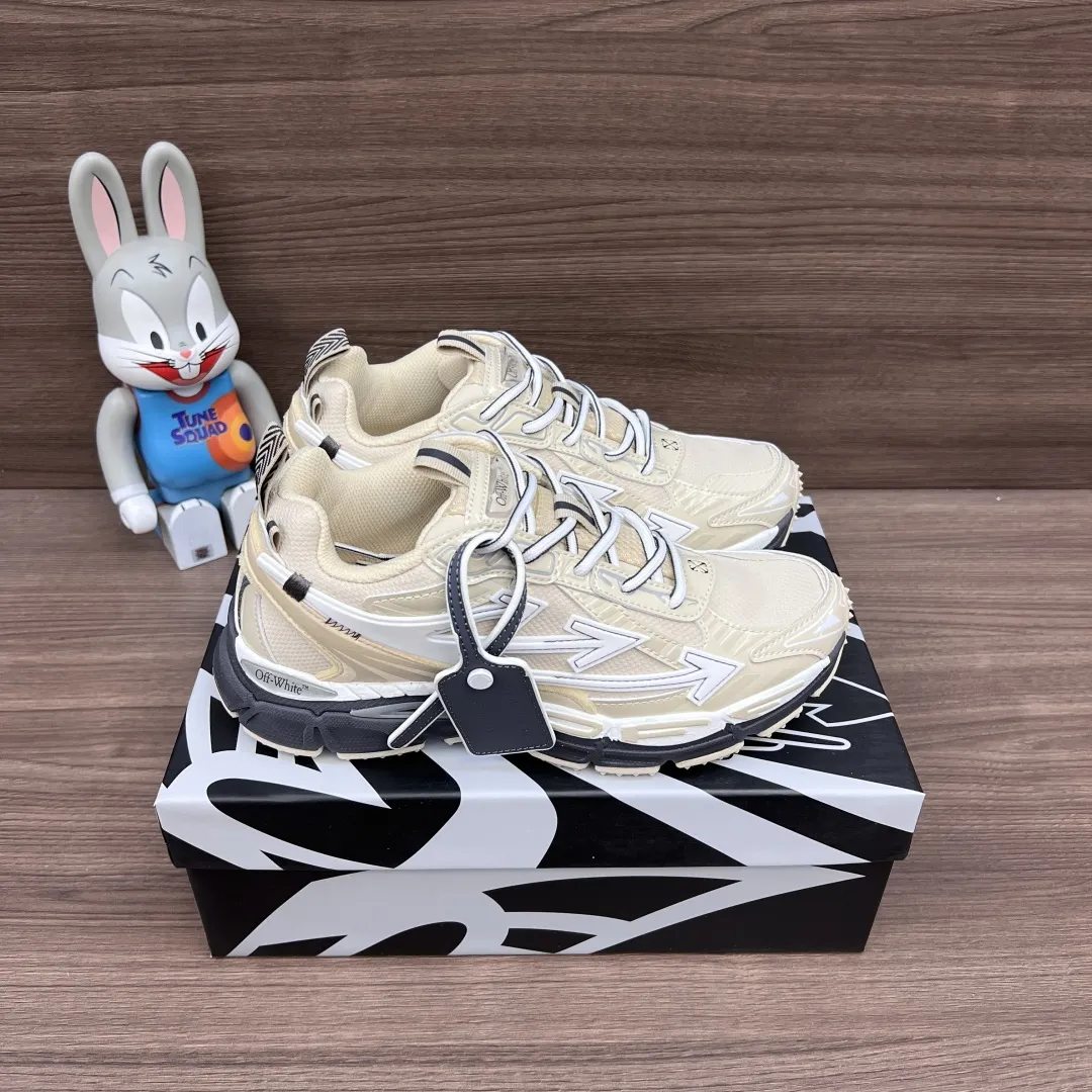 OFF-WHITE Be Right Back ベージュのローカットスニーカー - 画像 (4)